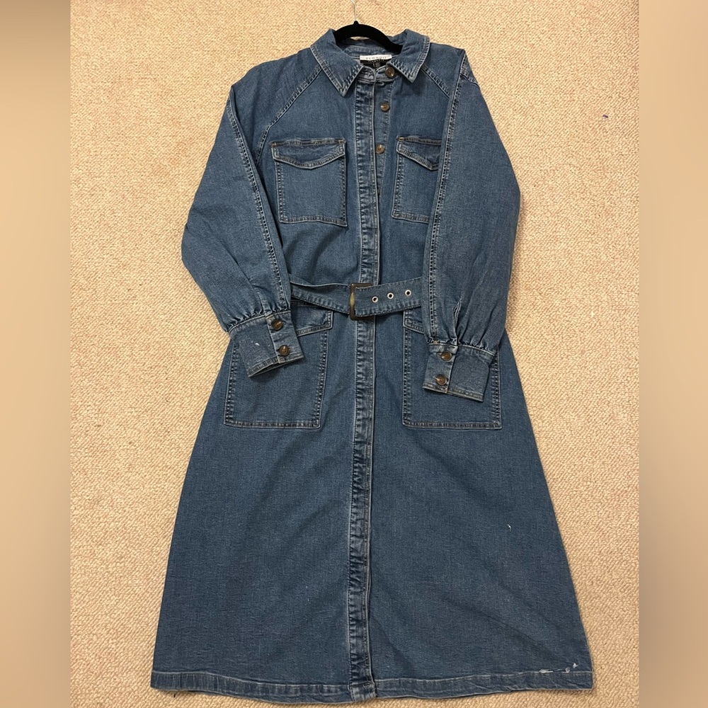 Eloquii Elements Blue Denim Dress